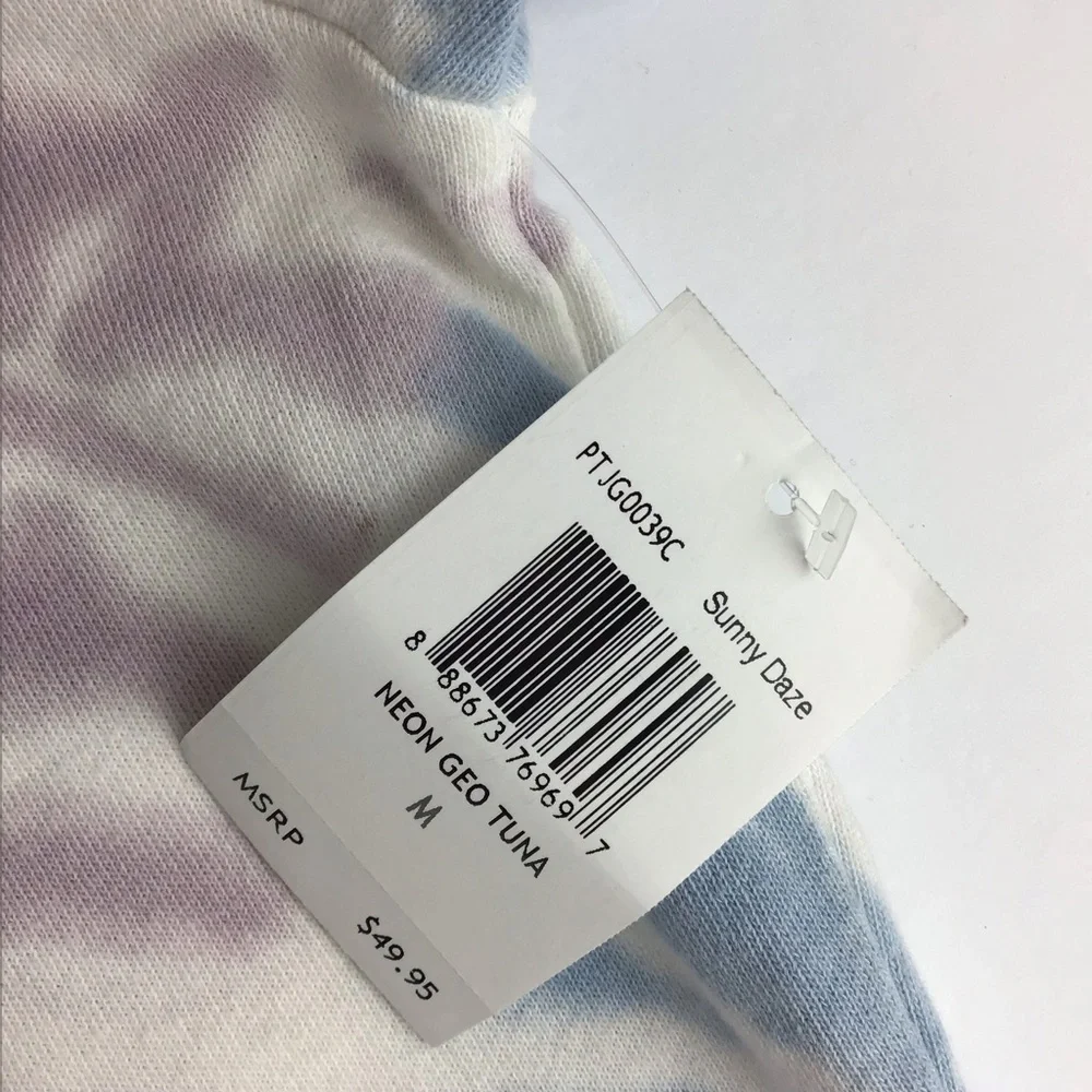 NWT Psycho Tuna Tie Dye Crop Neon Geo Hoodie | Medium